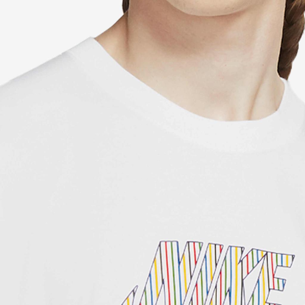 Nike SB Skateboard Bold Logo Athletic Short Sleeve T-Shirt Men Tops White CW1463-100