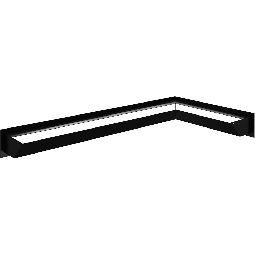 Fireplace grille KRATKI LUFT Black 9x80x40 Right Ventilation Set 3pcs