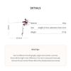 Red Spider Lily Flower Fringe Hair Sticks for Women Dripping Oil Hanfu Hairpins Delicate Temperament Party Wedding Accessories