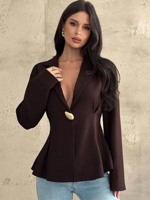 Nové malé sako pro ženy, módní kardiganový top slim fit