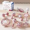 Children's Soothing Percussion Set: Rattle, Drum, and Horn Toys