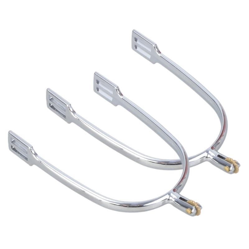 Zincs Alloys Horse Spur Horse Boot Spur Replacement Western Cowboy Horse Spur with Copper Gears for Equestrians Training