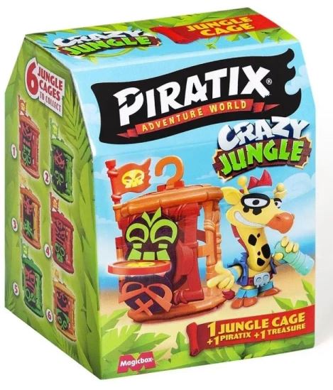 Piratix Crazy Jungle Käfig Versteck + Figur - 39731