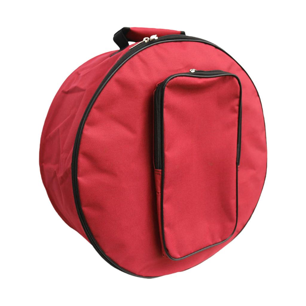 Portable Snares Drum Bag with Outside Pockets Compact Storage Pouch Enduring Drum Case Large Capacity Drum Backpack
