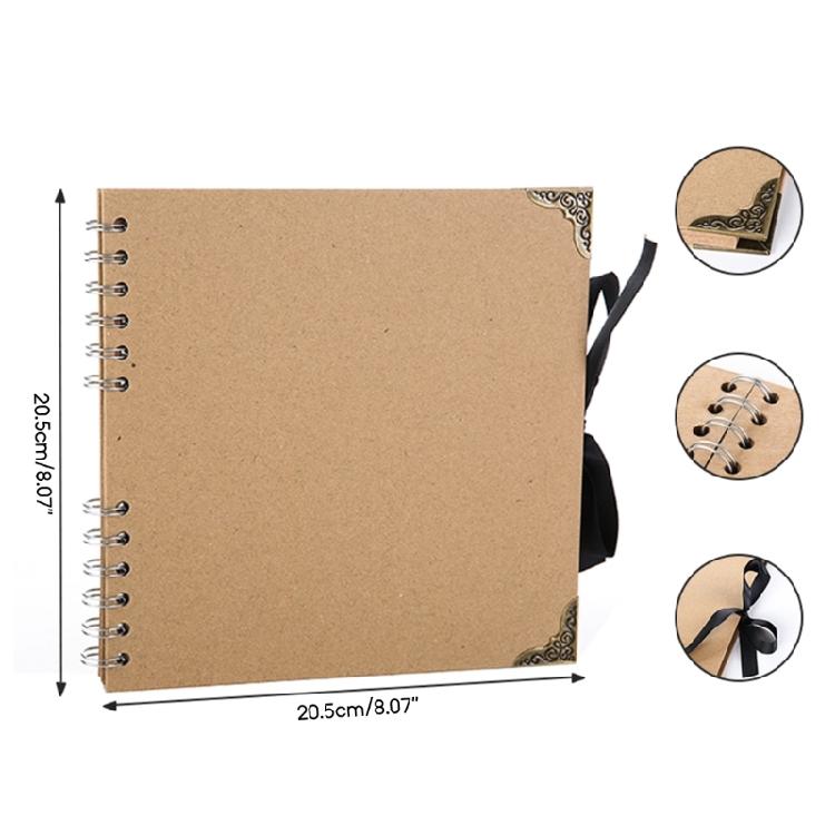 60stránkový FOTOALBUM Kraftový papír Děti Dívka Kluci Narozeniny Svátek