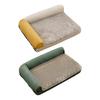 Orthopedic Dog Bed Fluffy Cat Bed with Neck Bolsters Non-Slip Bottom Thermal Plush Pet Couch Bed with Removable Washable Cover for Cats And Dogs