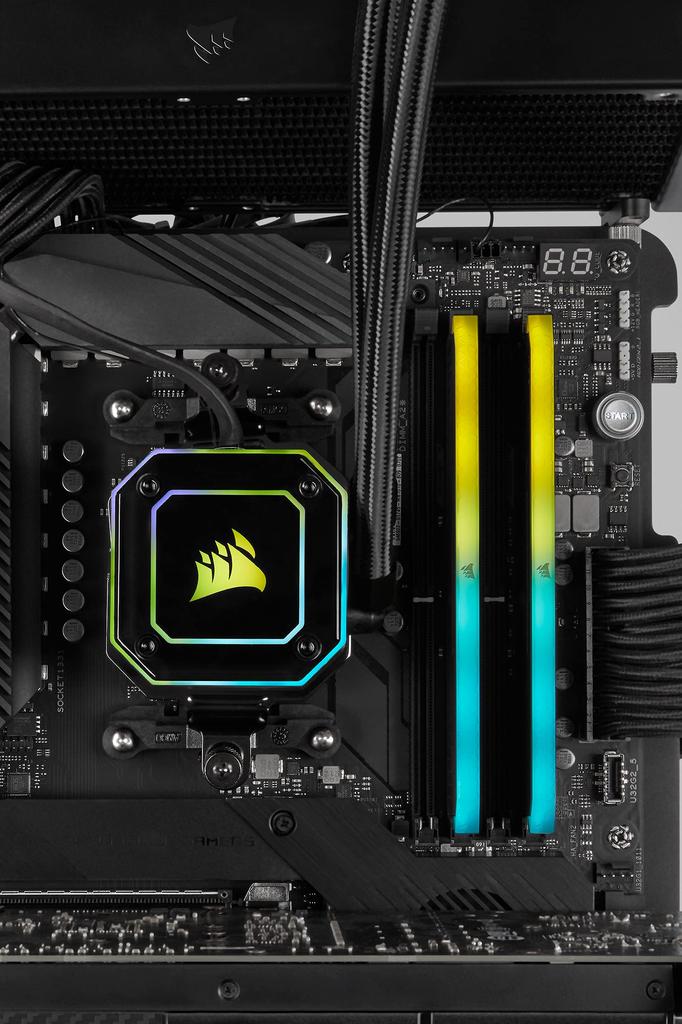 Corsair 3600MHz CL18 Desktop PC Memory VENGEANCE RGB RS 16GB X CMG16GX4M2D3600C18 DDR4-16GB [8GB 2]