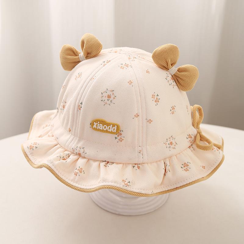 Adjustable Baby Sun Protection Bucket Hat - Korean Style for Spring & Autumn