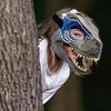 Halloween Drache Dinosaurier Maske Offener Mund Latex Horror Dinosaurier Kopfbedeckung Dino Maske Party Cosplay Kostüm Angst Maske