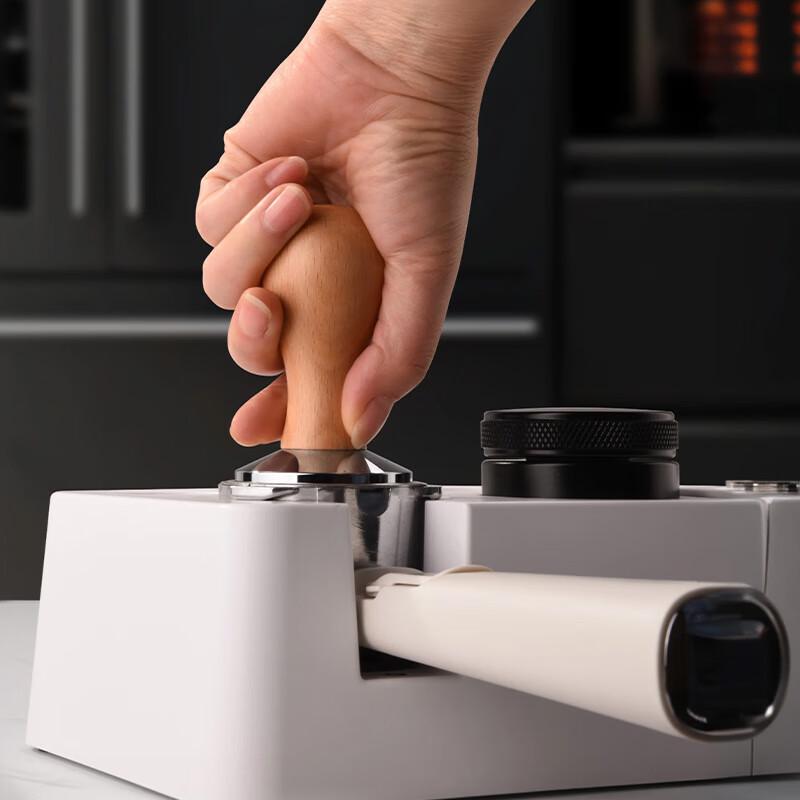 Circle Joy 51mm Wooden Handle Coffee Tamper