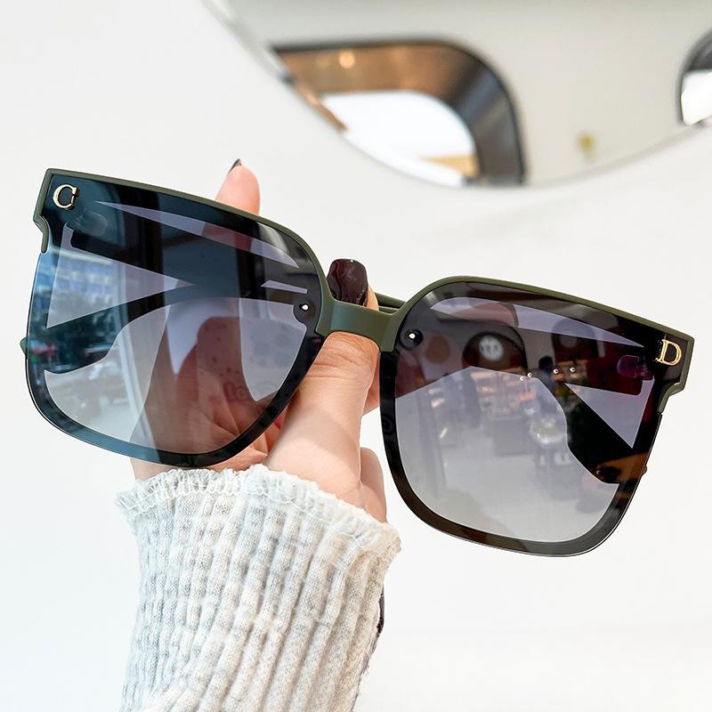 

Поляризованные солнцезащитные очки в квадратной оправе D, женские УФ-солнцезащитные очки для личностей в Интернете и США