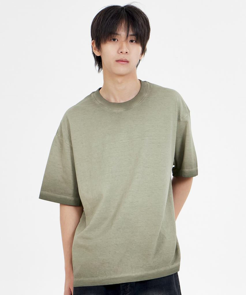 BY.L Fade Pigment T-Shirt Khaki