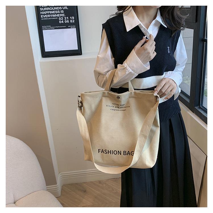 Damen 2023 Canvas Umhängetasche: Geräumiges Retro-Design für Studenten und Pendler