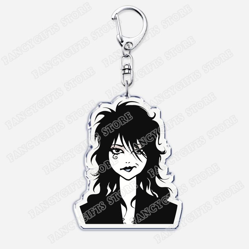 

Popular TV Show Keychains for Accessories Bag Death Morpheus Neil Gaiman Endless Dream Keyrings Jewelry Fans Friends Gifts