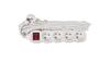 Extension Cord with Switch 4-sockets Z/U 7M /H05Vv-F 3G1/ White P1417