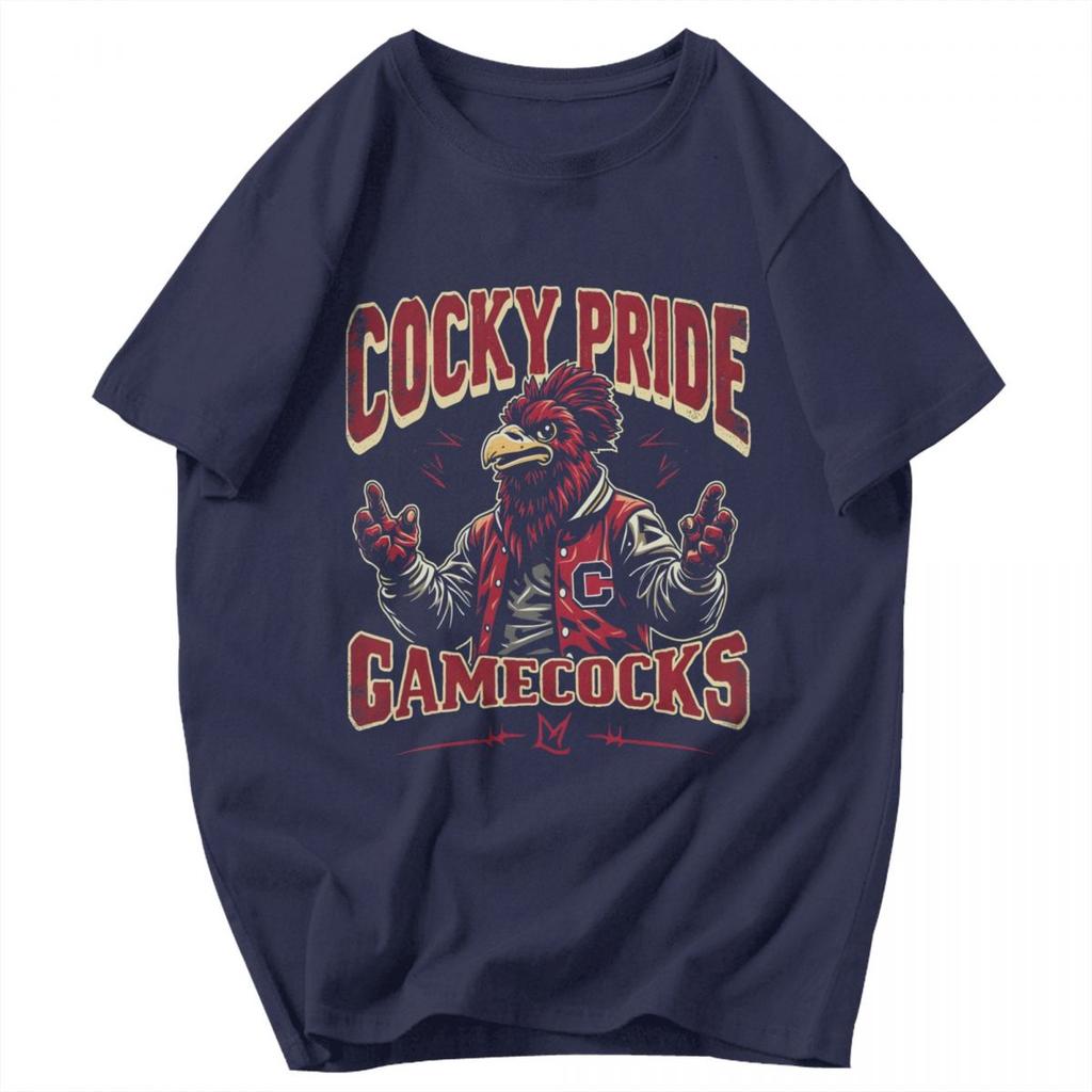 Men T Shirt Gamecock Funny Idea Y2K Graphic Crewneck Unisex Tops T Shirts