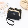 2026 Newest Women's Wallet Wrist Strap Short Coin Purse Card Holder Korean Style Coin Clip Bag Multi-Card Slot