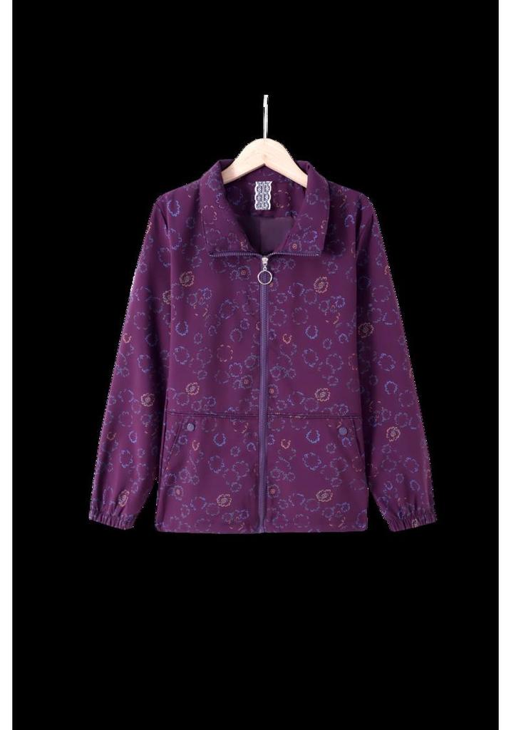 Fashionable Spring & Autumn 2026 Hooded Windbreaker for Middle-Aged & Elderly Women - Stylish Casual Jacket Coat Cardigan