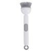 Dish Brush with Detergent Dispenser Adjustable Angle Rotating Scrub Brush for Pots Pans Kitchen Cleaning Brush for Sink