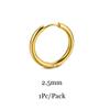 6/8/10/12mm Tiny Korean Small Stainless Steel Round Mini Little Good Huggie Hoop Earrings for Women Cartilage Piercing Loop Ring