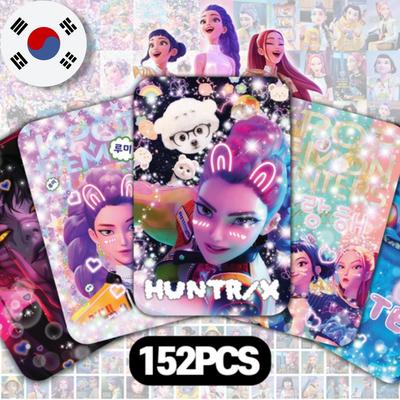 152 PCS Kpop Demon Hunters Photo Card, Korean Idol Movie, Huntrx Saja Boys Trading Card, Demon Hunter Merch, Kpop Demon Hunters Stickers.