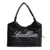 Borsa a Mano Grande Capacità con Motivo a Stelle, Borsa a Tracolla, Borsa a Spalla Singola