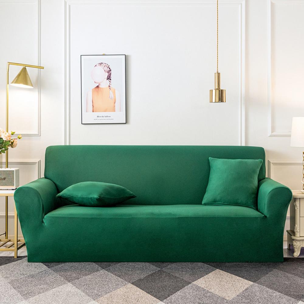 Nordic Elastic Sofa Cover All-inclusive Solid Color Simple Household Knitted Fabric Sofa Cover