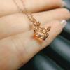 S925 Silver Rhodium/Rose Gold/Gold Empty Ring Pendant Setting: Square 6x6/7x7/8x8mm