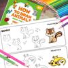 Non-Toxic Green Animal Drawing Book For Kids Step-By-Step Cartoon Art Educational Gift