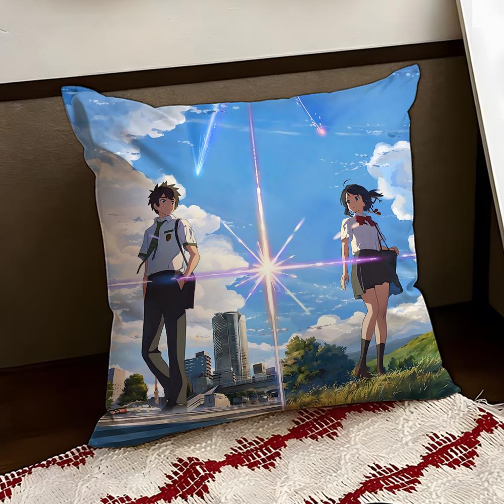 Cartoon Your NName Cushion Cover Reversible Soft Durable Pillow Cover Home Car MultiScene Use for Daily Comfort