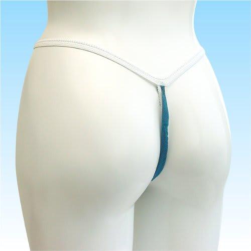 Aducare Disposable Disposable Panties, 30 Count, One Size Fits All, Navy Blue T-Back Panties (For Beauty Salons, Massage Parlors, Travel, Hospitalizat