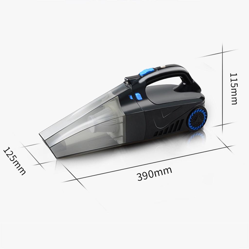 12V 120w Car Handheld Vacuum Cleaner with Digital Tire Inflator Pump Pressure Gauge LED Light Vacuum Cleaner For Home Auto 4 in 1