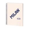 Cahier A4 - MILAN - 1918 - Couverture Rigide - 80 Feuilles - Papier Ligné 95 G/m²