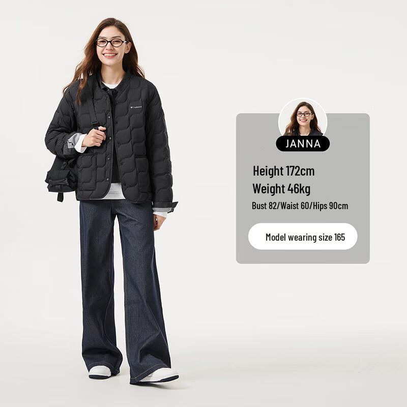 Tanboer Women's Lightweight V-Neck Down Inner Layer Jacket