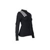 Y-3 Ss22 Striped Letter Logo Fitted Long Sleeve Knit Top Women Tops Black HG8539