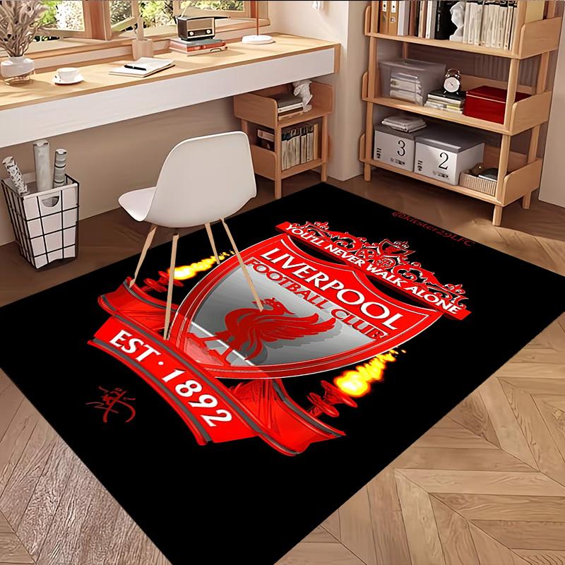 Liverpool F.C Print Rug, Washable Floor Carpet, For Entryway Dorm Laundry Room Office Study, Home Decor Birthday Christmas Gift