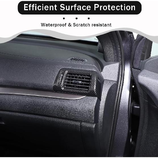 2PCS Side Air Vent Frame Trim for Honda Pilot 2016-2022/ Ridgeline 2017-2024/ Passport 2019-2024, ABS Center Console Side Air Conditioning Outlet