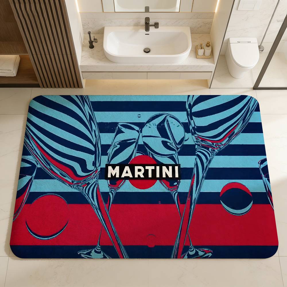 

M-Martinis Logo Door Mat Kids Room Bedroom Decoration Balcony Anti-Slip Doormat Living Room Doormat Area Rug 40x60cm