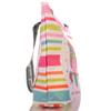 Strandtasche mit bunter Eule und Reißverschluss