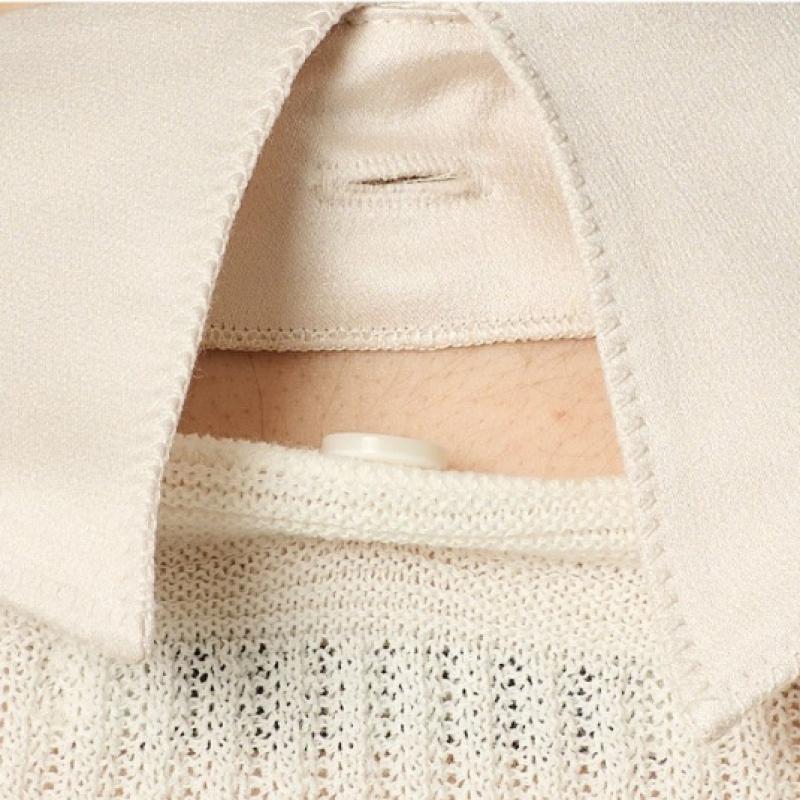 Bcbg Detachable Collar Knit Top B4m3k406