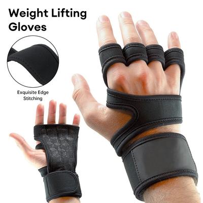 1 Paar Gewichtheben Trainingshandschuhe Männer Frauen Fitness Sport Bodybuilding Gymnastik Gym Handgelenkstütze Handflächenschutz Handschuhe