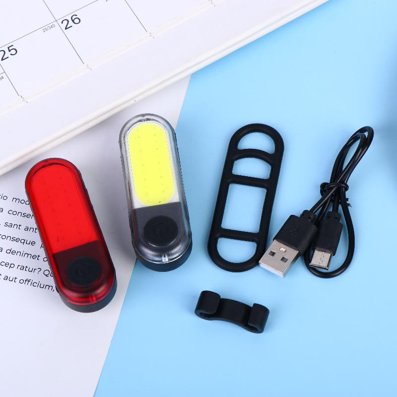 Rear Light 250 Mah Usb Rechargeable Ultralight Cycling Light Warning Rainproof 5 Models Light Bike Accessories