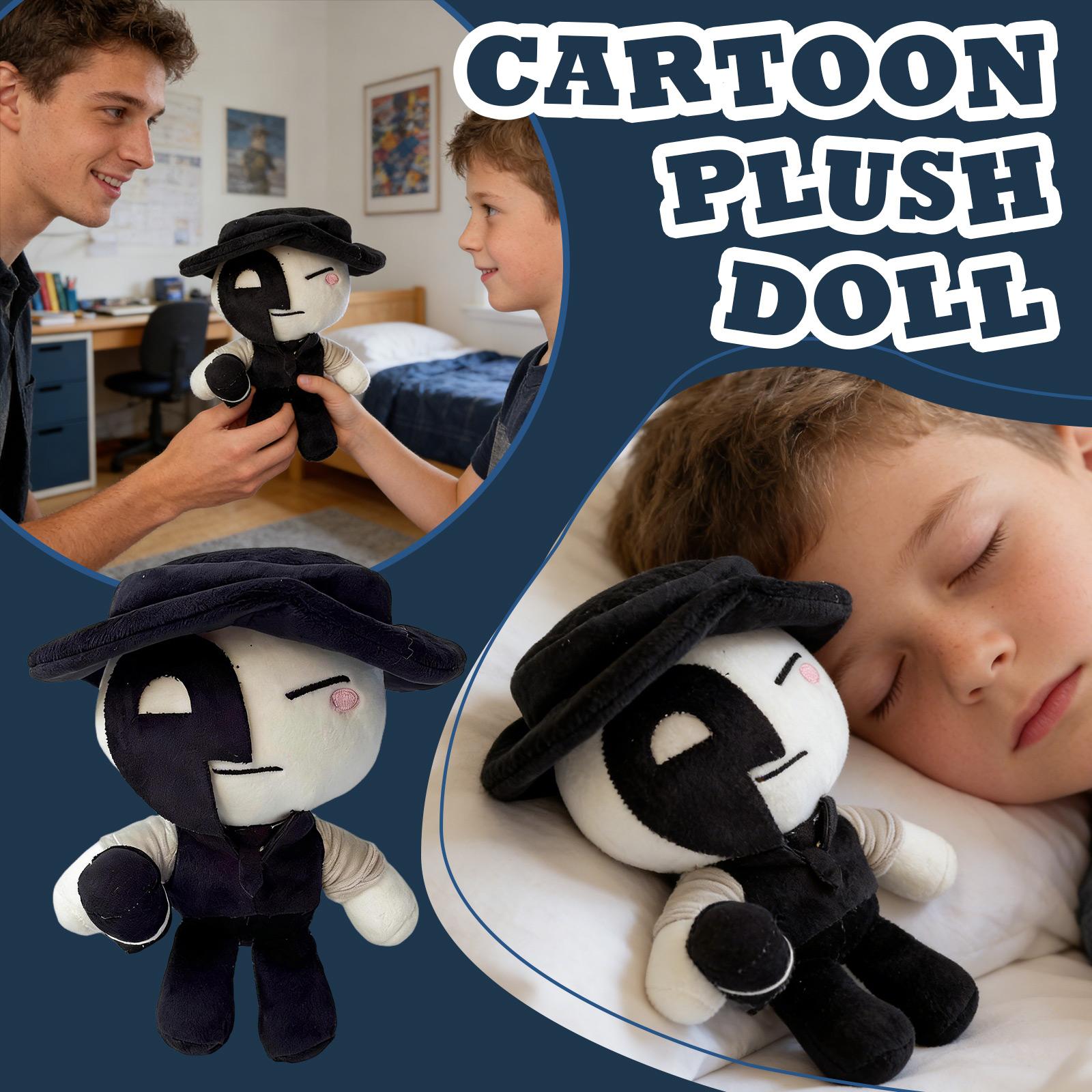 

Plush Doll, Toy Gift, Cartoon , Children s Rag Doll, Children s Gift Pillow one size білий