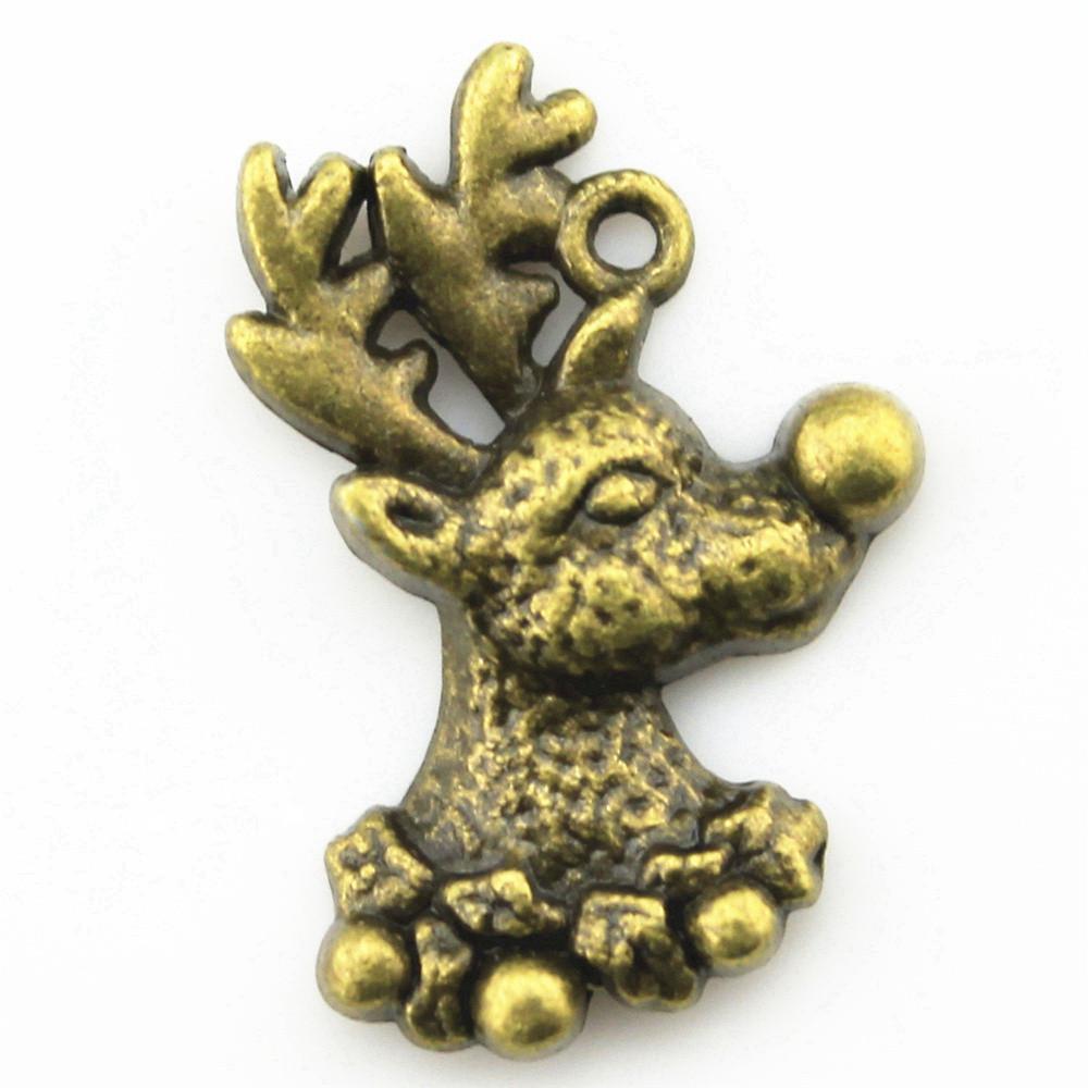 Deer Antler Charms Christmas Day Pendants For Nature Inspired Jewelry