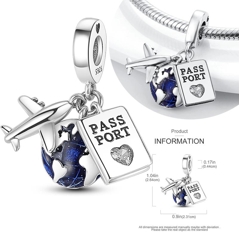 Copper Charms Beads Perfume Animal Butterfly Pendants Fit Original Bracelet Diy Jewelry