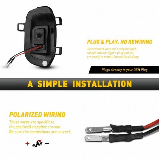 Left Right Side Front Turn Signal Side Mirror Light For -22 GMC Sierra 1500