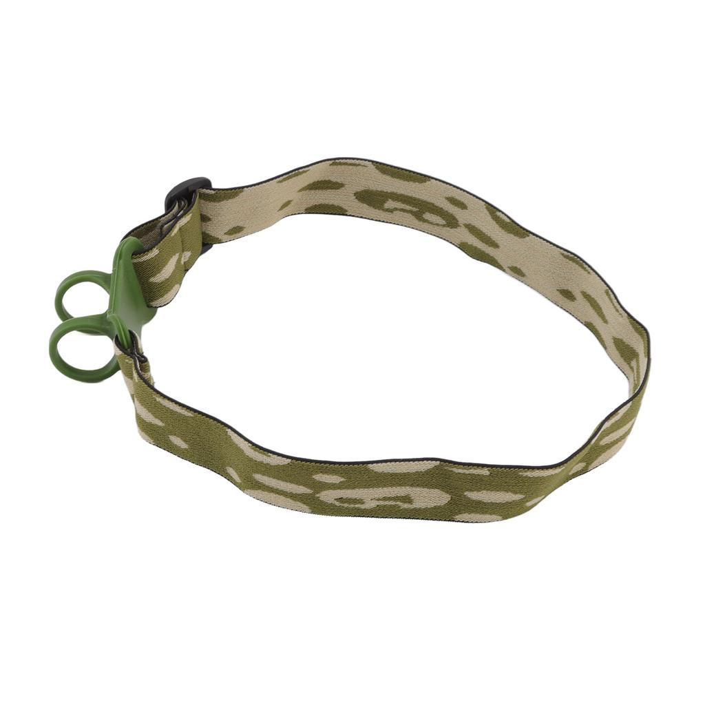 Elastic Headlamp Strap Adjustable Headlight Band Outdoor Riding Headlight Belt for 22 To 32mm