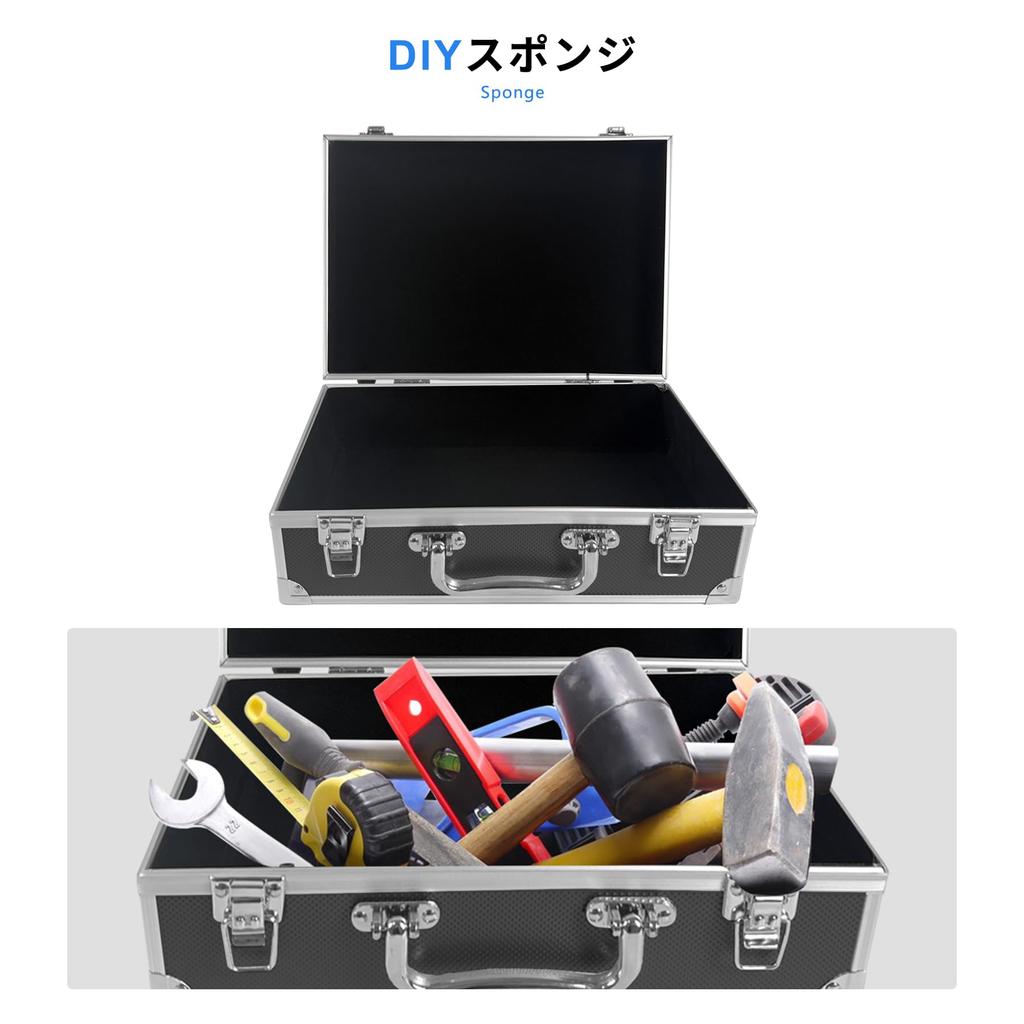 CZEAR Aluminum Tool Duralumin Attache Case with Block Small Tool Aluminum Tool Small Storage Display Fireproof 30 X 21 X Case, Case, Cushion, Storage,