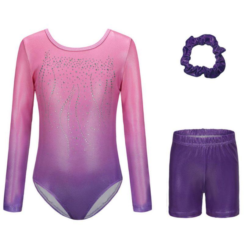 5-12 Jahre Kinder Mädchen Gymnastik-Leotard Performance-Outfit