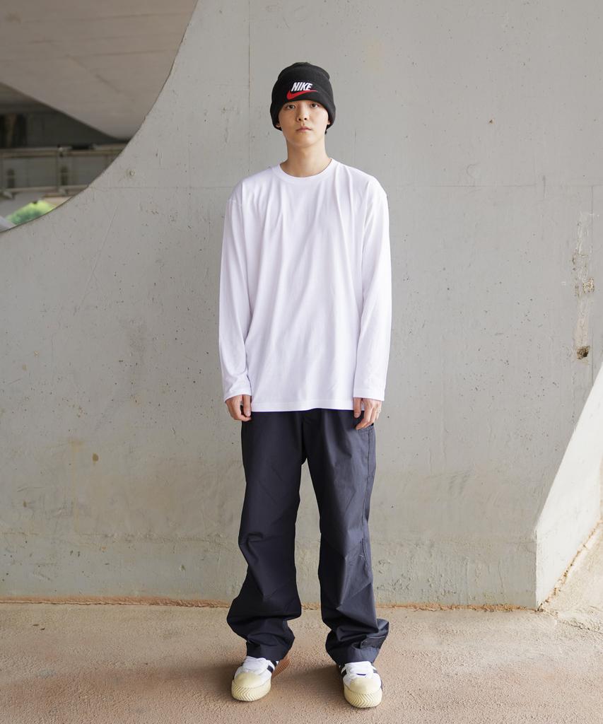 CREAM SODA LAB Solid Basic Long Sleeve White